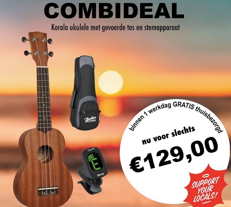 Top ukelele in mooie combideal