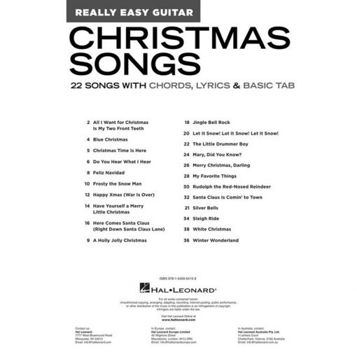 Really Easy Guitar Christmas Songs