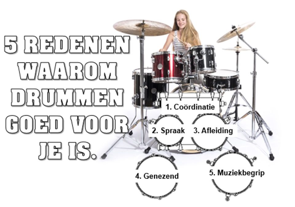 5 redenen om drums te gaan spelen