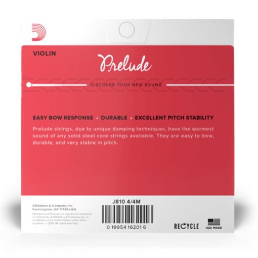 D'Addario Prelude snarenset voor viool