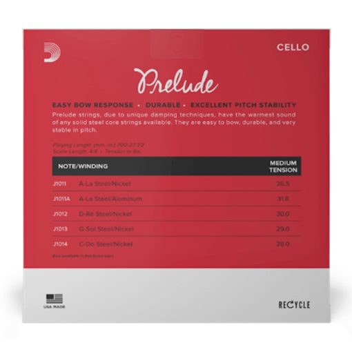 D'Addario Prelude cellosnaren